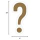 Gold Question Mark Corrugated Plastic Yard Sign, 20in